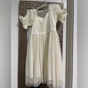 Ivy Citi Mini Ballerina Ivory flower girl dress